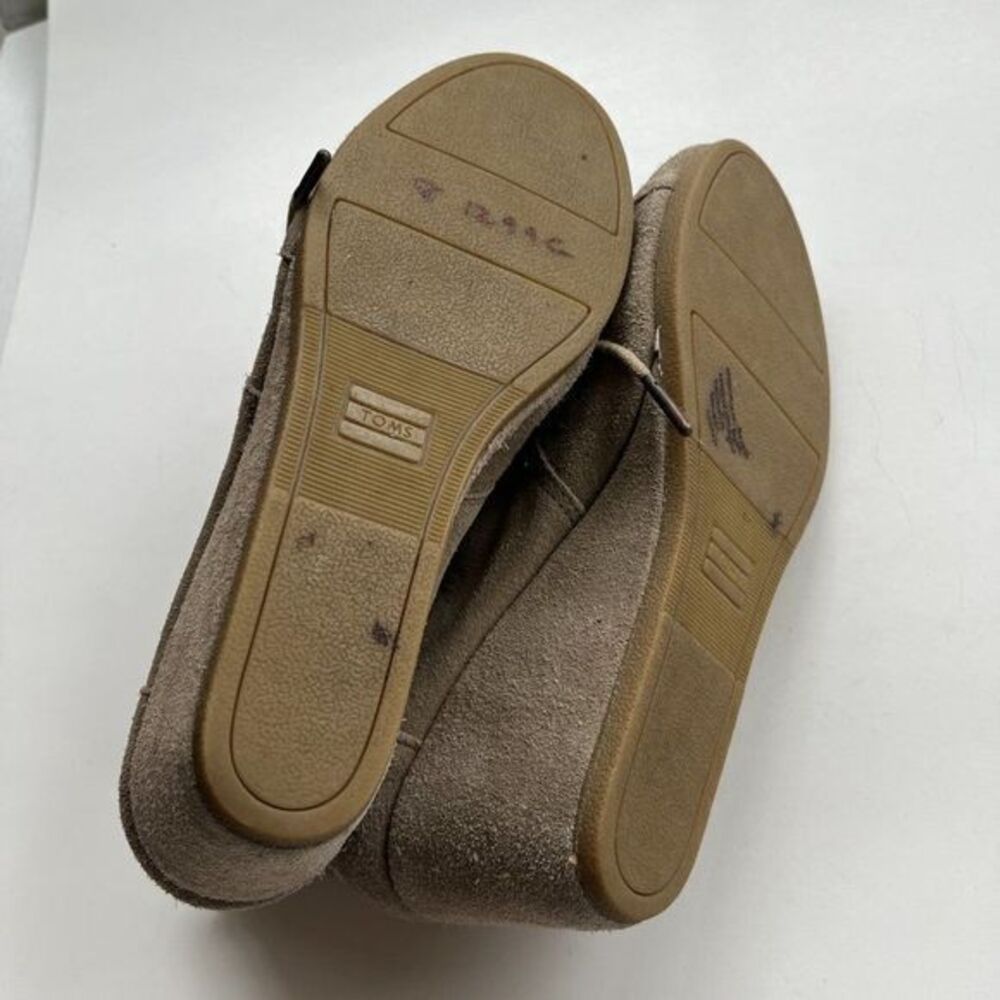TOMS Women's Kala Desert Wedge Bootie Desert Taupe Suede Size‎ 9.5 Ankle … - Picture 8 of 8